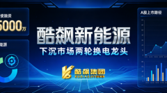（优质项目）酷飙新能源下沉市场两轮换电龙头，天使轮融资5000万，A股上市路